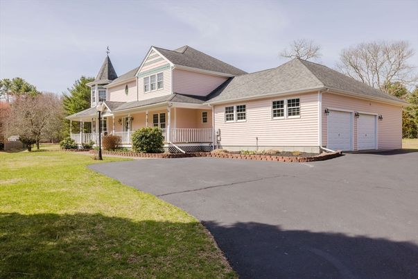 Attached, Backyard, Exterior, Facade, Cape Cod