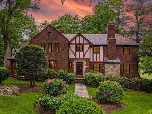 Exterior, Facade, Brick Facade, Tudor Revival