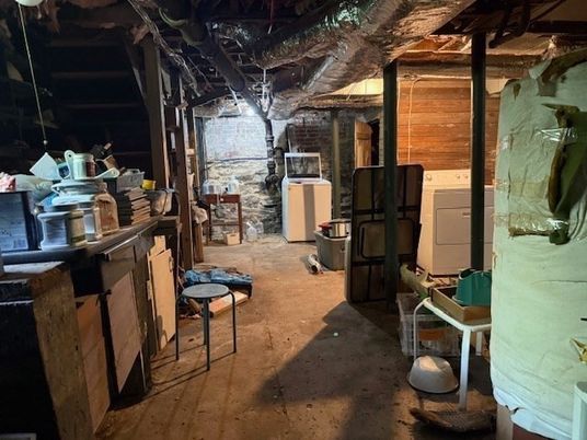 Interior, Stone Walls, Washer