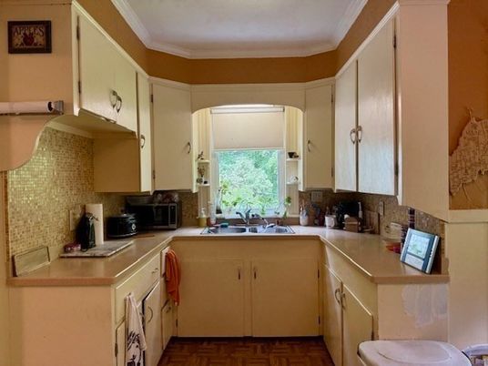 Interior, Kitchen, Wood Texture Flooring