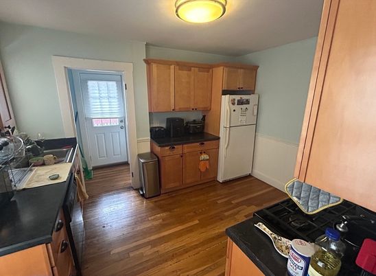 Interior, Kitchen, Wood Texture Flooring