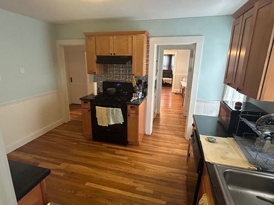 Interior, Kitchen, Wood Texture Flooring