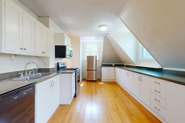 Interior, Kitchen, Wood Texture Flooring