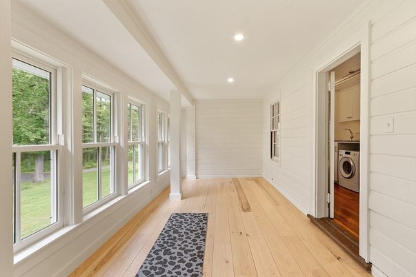 Interior, Recessed Lighting, Utility Closets, Washer, Wood Texture Flooring