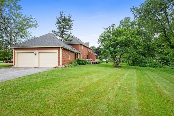 Attached, Backyard, Exterior, Facade, Brick Facade, Cape Cod