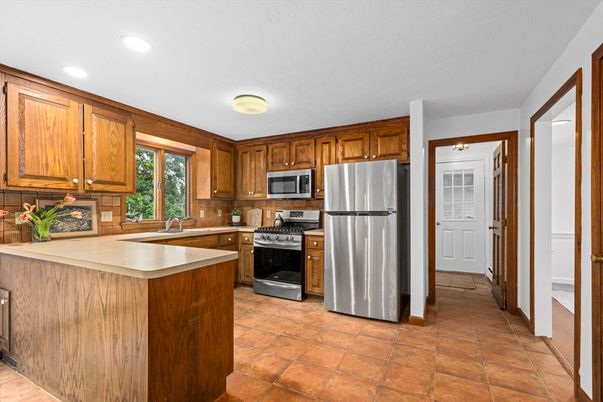 Interior, Kitchen, Recessed Lighting, Stainless Steel Appliances