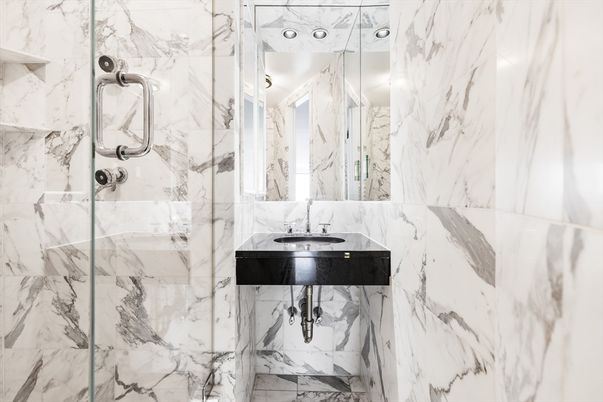 Bathroom, Interior, Marble Walls