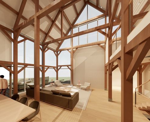 Interior, Water, Wooden Beams, Wood Texture Flooring