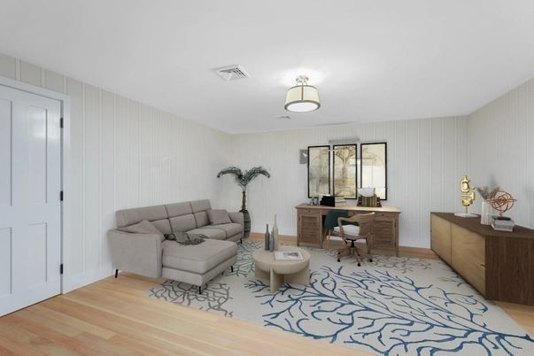 Home Office, Interior, Wood Texture Flooring