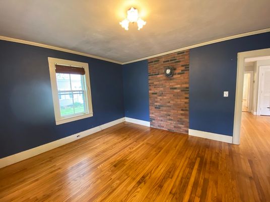 Empty room, Interior, Stone Walls, Wood Texture Flooring