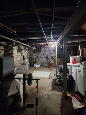 Fitness Equipment, Interior, Stone Walls, Washer