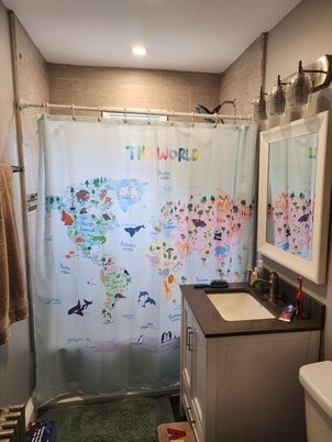 Bathroom, Interior, Recessed Lighting