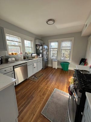 Interior, Kitchen, Wood Texture Flooring