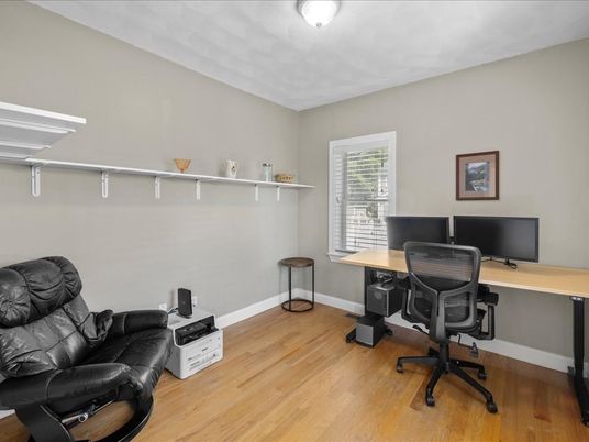 Home Office, Interior, Wood Texture Flooring