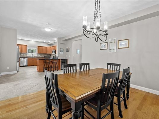 Chandelier, Dining room, Interior, Kitchen, Wood Texture Flooring