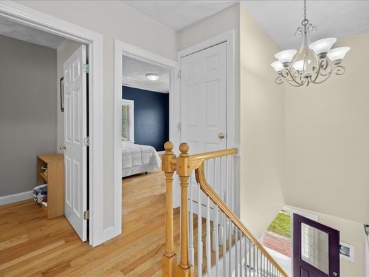 Bedroom, Chandelier, Interior, Wood Texture Flooring