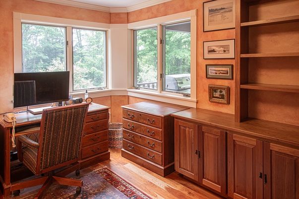 Home Office, Interior, Wood Texture Flooring