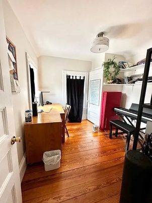 Home Office, Interior, Piano, Wood Texture Flooring