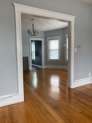 Chandelier, Empty room, Interior, Wood Texture Flooring