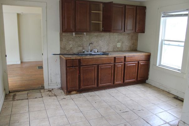 Interior, Kitchen, Wood Texture Flooring