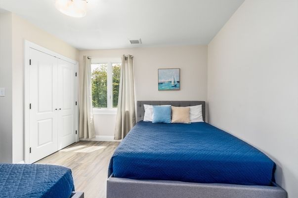 Bedroom, Interior, Wood Texture Flooring