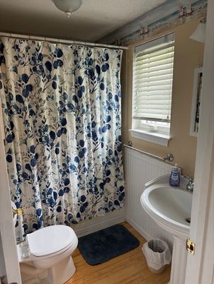 Bathroom, Interior, Wood Texture Flooring