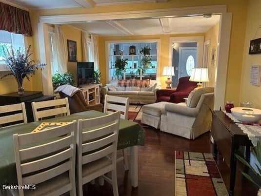 Dining room, Interior, Living room, Wood Texture Flooring