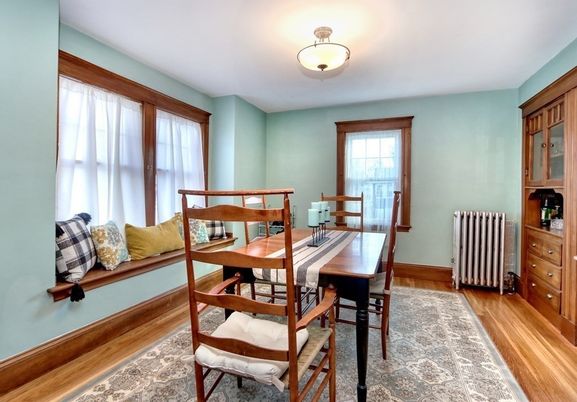Dining room, Interior, Wood Texture Flooring