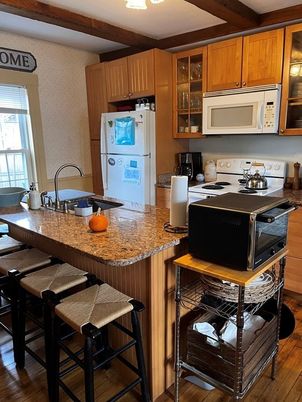 Interior, Kitchen, Wood Texture Flooring