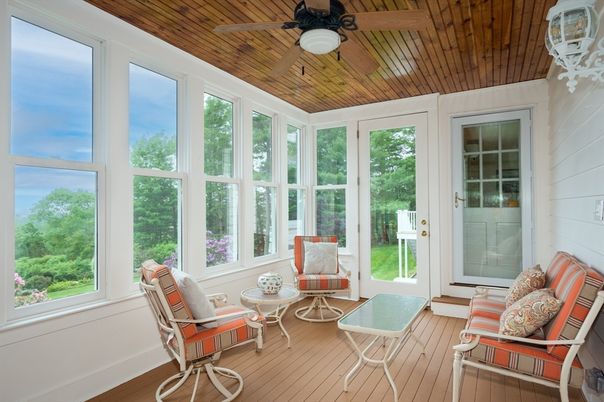 Interior, Sun Room, Wooden Ceilings, Wood Texture Flooring