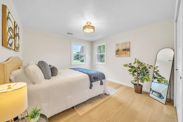 Bedroom, Interior, Wood Texture Flooring