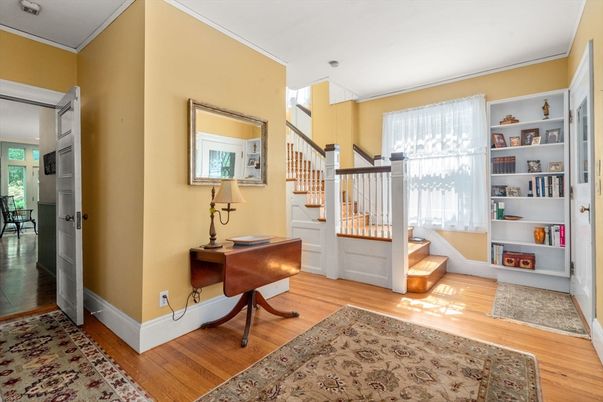 Home Office, Interior, Pendant Lights, Wood Texture Flooring