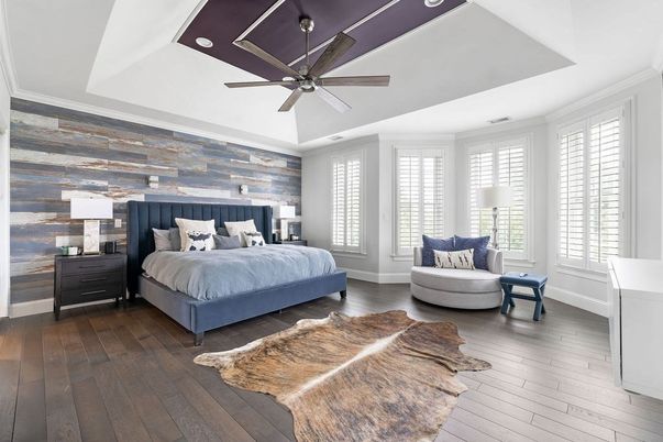 Bedroom, Interior, Wood Texture Flooring, Wooden Walls