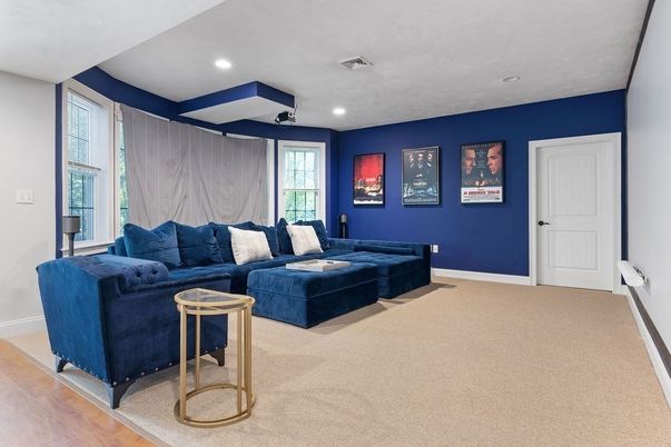 Interior, Living room, Recessed Lighting