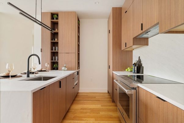 Interior, Kitchen, Wood Texture Flooring