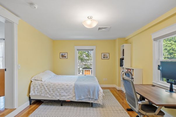 Bedroom, Home Office, Interior, Wood Texture Flooring