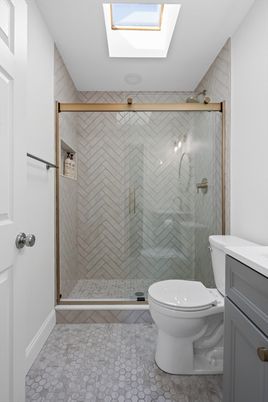 Bathroom, Glass Ceilings, Glass Shower, Interior