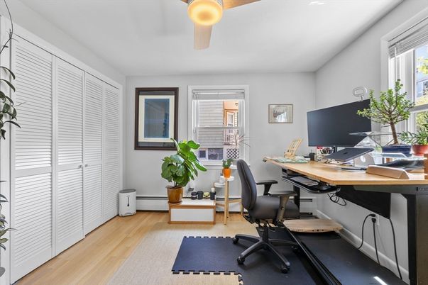Home Office, Interior, Wood Texture Flooring