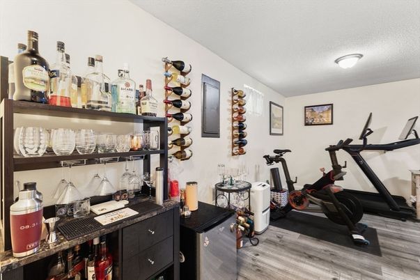 Fitness Equipment, Interior, Wood Texture Flooring