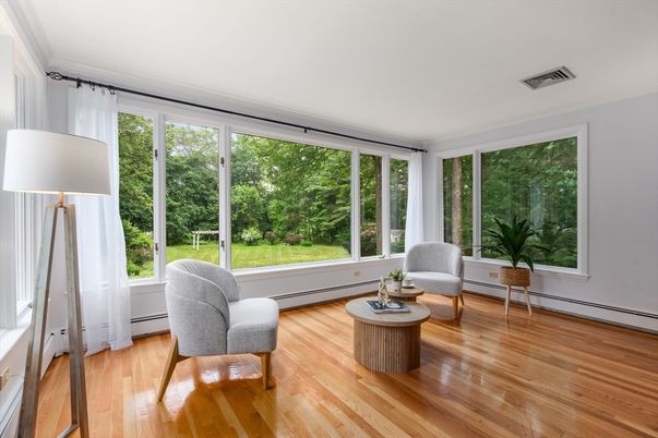 Interior, Sun Room, Wood Texture Flooring