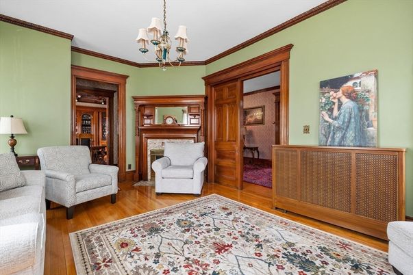 Chandelier, Interior, Wood Texture Flooring