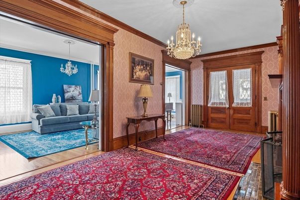 Chandelier, Interior, Wood Texture Flooring