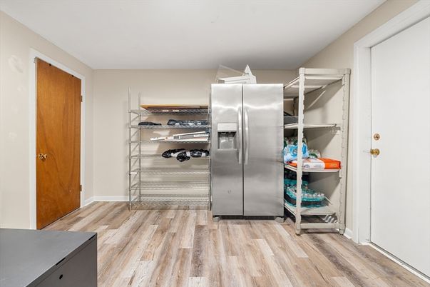 Interior, Stainless Steel Appliances, Wood Texture Flooring
