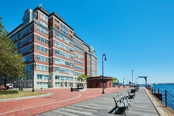 Exterior, Facade, Water, Condo Building