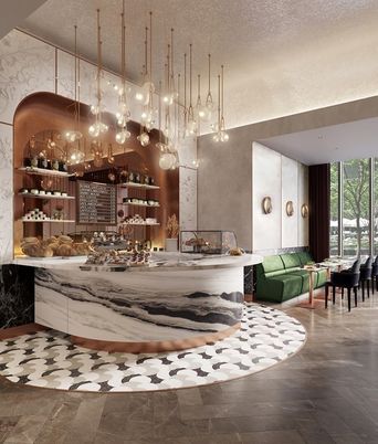 Dining room, Interior, Pendant Lights