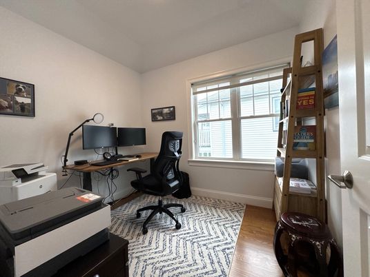 Home Office, Interior, Wood Texture Flooring