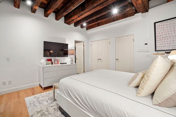 Bedroom, Interior, Wooden Beams, Wooden Ceilings, Wood Texture Flooring