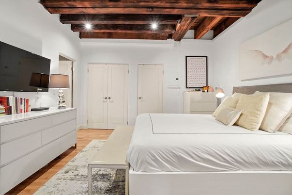 Bedroom, Interior, Wooden Beams, Wooden Ceilings, Wood Texture Flooring
