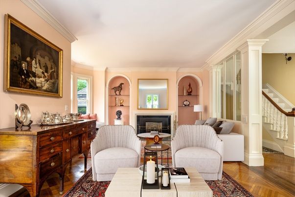 Fireplace, Interior, Living room, Wood Texture Flooring