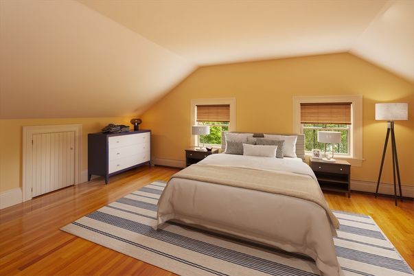 Bedroom, Interior, Wood Texture Flooring